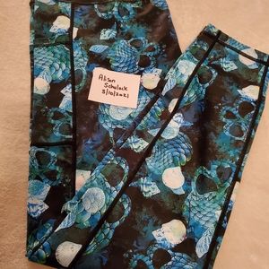 EUC XXL CVG Mermaid Skull Full Length Leggings